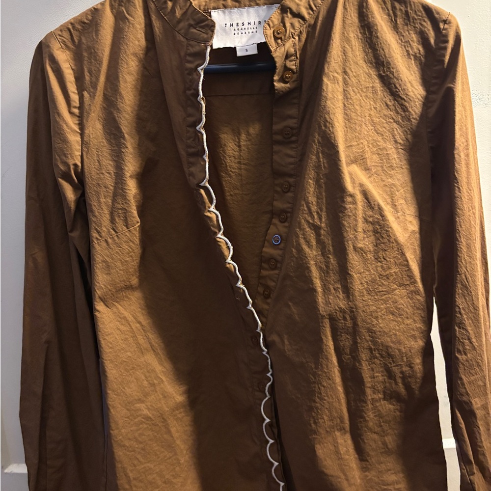 Brown Button-Up Shirt by Rochelle Behrens - Picture 3 of 5